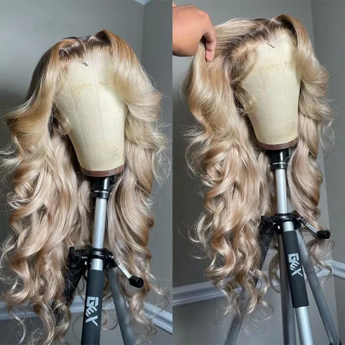 Miniatura 10 de Pelucas para mujeres negras, pelucas de encaje frontal de 13x6 Water Wave, pelucas sintéticas HD con encaje frontal, línea capilar natural