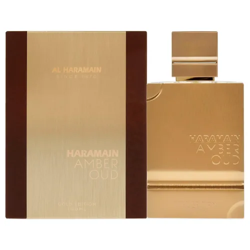 Haramain Al Amber Oud Gold Edition unisex – Perfume árabe para mujeres y hombres – Fragancia de larga duración con bergamota, jazmín, pachulí,