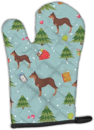 Miniatura 93 de Caroline's Treasures BB4872OVMT - Guante de horno de Navidad Affenpinscher resistente al calor, grueso para sartenes calientes y horno, manopla