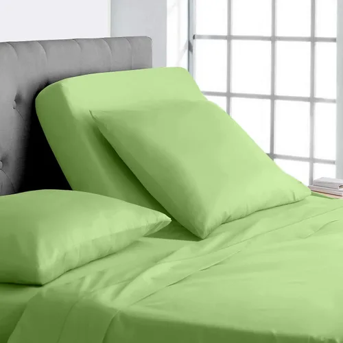 Miniatura 23 de Base de cama ajustable – Juego de sábanas de cabeza dividida superior tamaño Queen – Sábanas de 100% algodón egipcio sólido color azul aguamarina