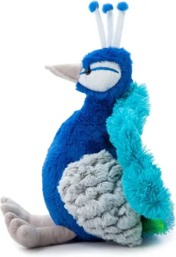 Miniatura 7 de The Petting Zoo Peluche de pavo real, regalos para niños, animales salvajes del zoológico Onez, juguete de peluche de pavo real de 12 pulgadas