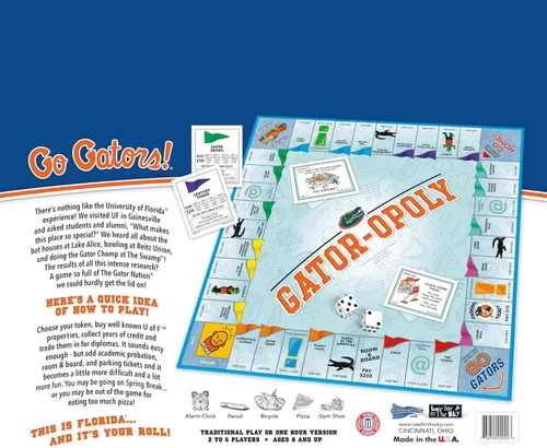 Miniatura 5 de Late for the Sky Universidad de Florida Gatoropoly Azul, Naranja