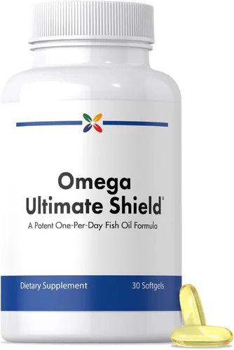 Stop Aging Now - Suplemento de aceite de pescado Omega 3 - con EPA y DHA- 30 cápsulas blandas