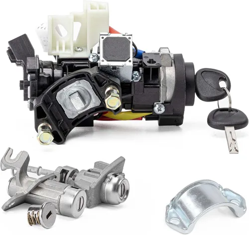 81905-C2510 Conjunto de interruptor de bloqueo de encendido con cerradura de 2 puertas y cerradura de guantera y llaves para Hyundai Sonata