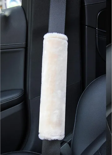 Miniatura 3 de Amooca Funda universal para cinturón de seguridad de piel sintética suave para automóvil, camión, SUV, avión, almohadilla para cinturón de seguridad
