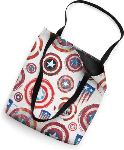 Miniatura 2 de Marvel Captain America - Bolsa de mano con patrón de escudo