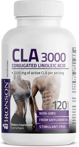 Miniatura 5 de ácido Linoleico Bronson CLA 3000,conjugado de potencia extra alta sin GMO, 1