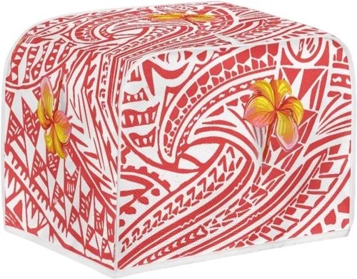 Miniatura 2 de Polynesia - Funda para tostadora de flores, duradera y pequeña, con gancho superior, lavable, a prueba de polvo, funda protectora para pan pequeño, M