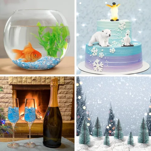 Miniatura 6 de Conjunto de proyectos escolares de animales polares, kit de suministros de diorama, juguetes de figurilla, modelo de proyecto de diorama, juguetes