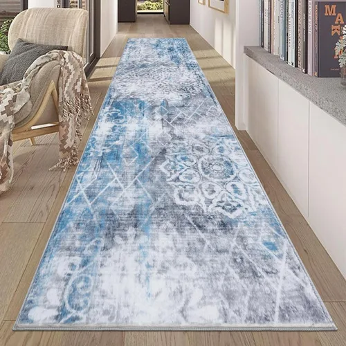 Miniatura 18 de HEBE Alfombra Pasillo 2'x10' Lavable Vintage Desgastada Alfombras de Área Antideslizante Alfombra de Lavandería Boho Alfombras de Piso para Pasillos
