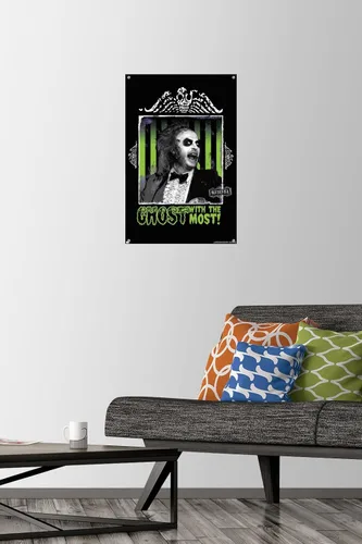 Miniatura 2 de Trends International Beetlejuice - Póster de fantasma con la mayoría de la pared, 14.72 x 22.37 pulgadas, paquete de póster premium y alfiler