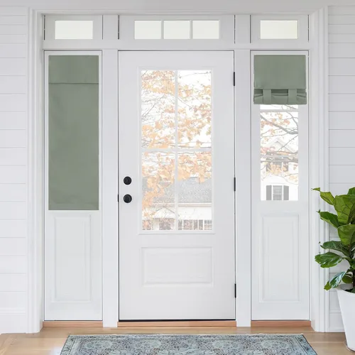 Miniatura 93 de RYB HOME 2 Paneles Cubierta de Ventana de Puerta de Aula, Persianas Opacas para Ventanas y Puertas de Aula Cubierta Persianas de Confinamiento
