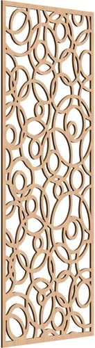 Miniatura 130 de Latrobe Paneles de pared decorativos de madera con calado, 9 3/8 pulgadas de ancho x 24 3/8 pulgadas de alto x 3/8 de alto, roble rojo rojo (Red Oak)
