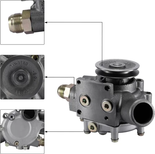 Miniatura 2 de Bomba de agua 4P3683 (cojinete C & U) 9Y5250 para Caterpillar CAT 3116 3126 0R1015 0R3007 Chevy C60 C6500 T6500 T7500 Ford F650 F750 GMC B7 C70000