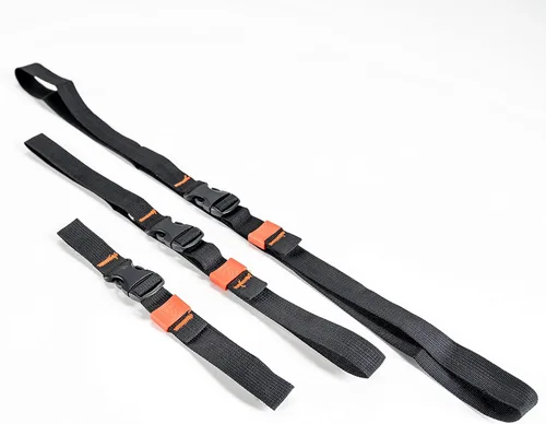 Miniatura 4 de GEAR AID Correas de uso general con hebilla de liberación lateral, asegura y comprime equipamiento de camping, ciclismo, caza, navegación, ancho