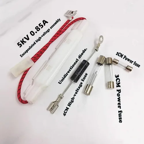 Miniatura 2 de Piezas del horno de microondas: Fusible de alimentación con montaje de alto voltaje de carcasa y accesorios de diodo unidireccional Se adapta a