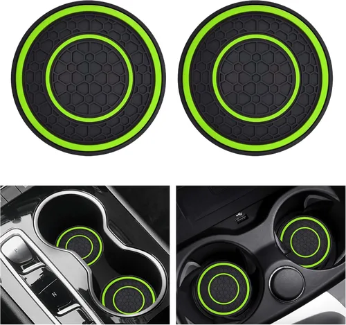 Miniatura 13 de 2 unidades de posavasos para portavasos de coche, alfombrillas para tazas de coche, posavasos universales para coche de 2.75 pulgadas, inserto