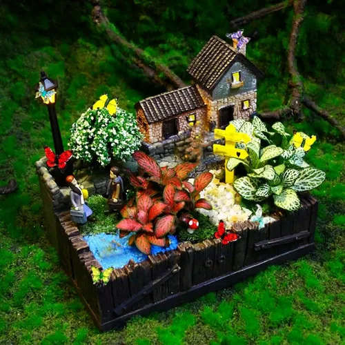Miniatura 3 de 220 piezas de mini mariposas de resina en 22 estilos, mariposas pequeñas en miniatura para ocultar figuras de animales de resina diminutas, adornos