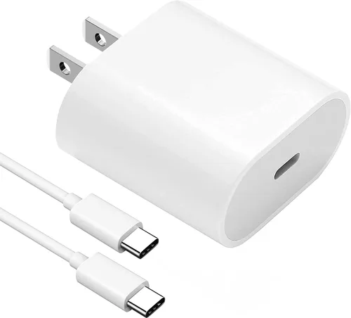 Cargador rápido USB C de 20 W para iPad Pro de 13/12.9/11 pulgadas, iPad Air de 13/11 pulgadas 6/5/4ª generación, iPad 10ª generación, iPad mini 6,