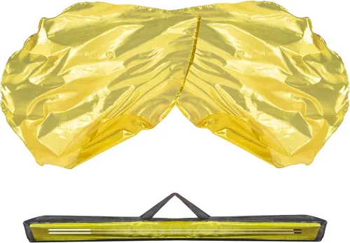 Baisdan Banderas de Adoración de 54"x54" para Danza de Iglesia, Paquete de 2 Banderas de Danza de Alabanza, Banderas de Alabanza Amigables para