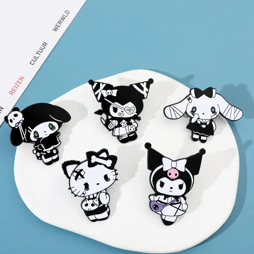 Miniatura 4 de Broche de gatito esmaltado con solapa Kawaii de dibujos animados Pins Ropa Mochila Decoración Accesorios Regalo para Niñas Niños Mujeres