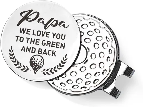 Miniatura 7 de QVUXZ Papa Dad Golf Ball Marker Gifts, Dad Grandpa Golfing Gifts from Daughter Son Kids, Golf Birthday Fathers Day for Dad Grandpa, Grandpa Dad