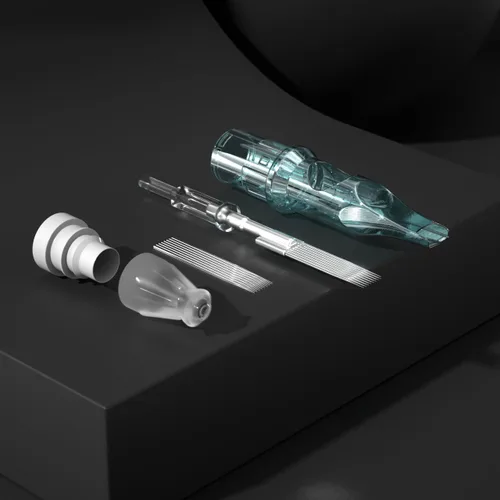 Miniatura 3 de Agujas de cartucho, 20 cartuchos desechables, 1027 M2, aguja Magnum Liner Shader para artista profesional