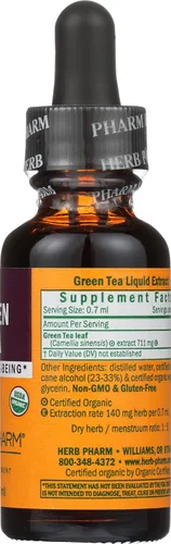 Miniatura 6 de Herb Pharm Gotas de extracto líquido de té verde orgánico certificado, 1 oz