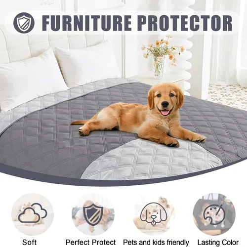Miniatura 8 de Smiry Manta Impermeable para Cama de Perro 30x70, Manta Suave Reversible para Mascotas, Cubierta Lavable a Prueba de Fugas para Gatos y Perros