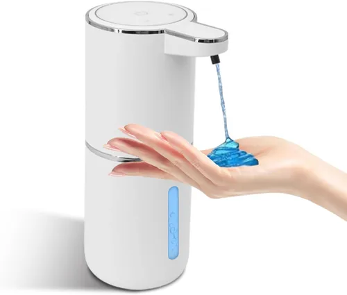 Miniatura 9 de Dispensador de jabón espumoso, dispensador automático de jabón, dispensador automático de jabón de 13.5 oz/13.5 fl oz, sin contacto, recargable por