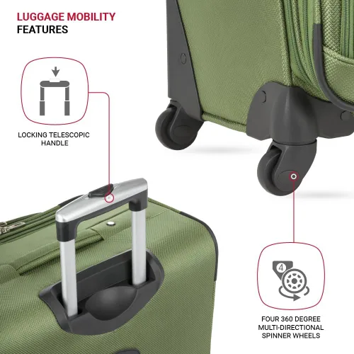 Miniatura 115 de SwissGear - Equipaje suave expandible Sion con ruedas, Negro