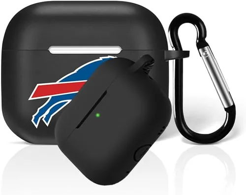 Miniatura 38 de Funda protectora de silicona para 49ers compatible con AirPods de 1ª/2ª generación, funda de carga, llavero