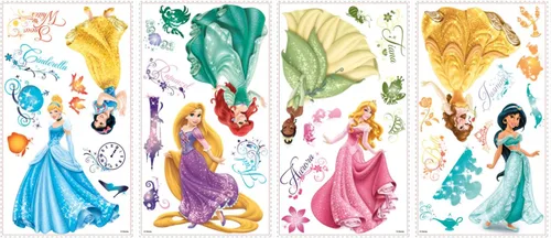 Miniatura 4 de RoomMates Disney Princess Royal Debut - Calcomanías de pared para despegar y pegar, RMK2199SCS