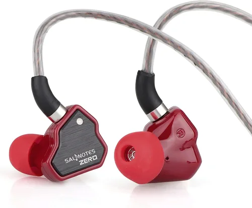 Miniatura 16 de Linsoul 7Hz Salnotes Zero HiFi 10mm controlador dinámico auricular que se ajusta al oído IEM con diafragma compuesto de metal, placa frontal