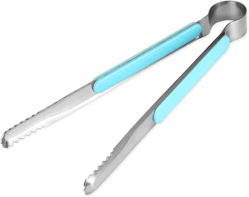 Miniatura 6 de 2 pinzas para barbacoa, acero inoxidable, estilo coreano, resistentes al calor, pinzas para barbacoa al aire libre, accesorios