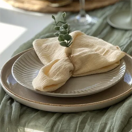 Miniatura 6 de MLMW Juego de 6 servilletas de lino beige crema para verano, lavables a granel, 16.5 x 16.5 pulgadas, para bodas, fiestas, baby shower, cumpleaños