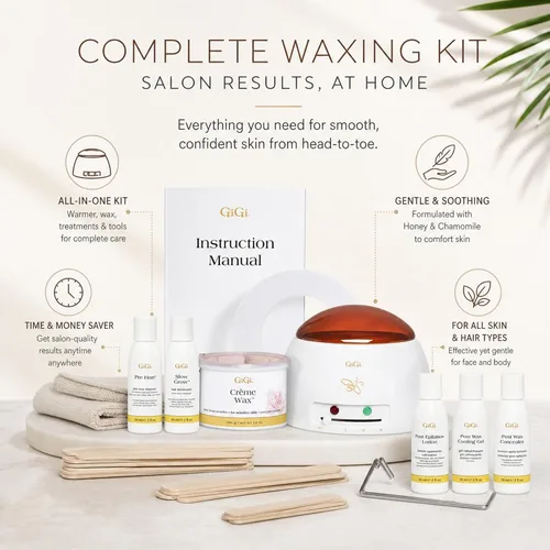 Miniatura 3 de GiGi Mini Pro Kit de depilación para mujeres, kit de depilación para cara y cuerpo, uso en salón y en casa, portátil y conveniente, para todo tipo
