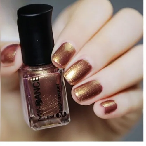Miniatura 48 de Esmalte de uñas plateado, efecto espejo metálico, decoración de uñas metálica de larga duración no desprendible, esmalte de uñas brillante para 12#