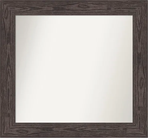 Miniatura 90 de Amanti Art Espejo personalizado, espejo de baño negro puente, espejo de pared o espejo de tocador de baño sobre el fregadero (26 x 26 pulgadas)