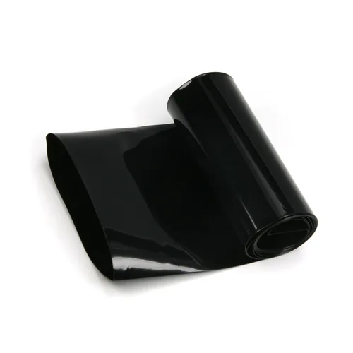 Bettomshin 3.74 pulgadas ancho plano batería termorretráctil tubo DIY batería PVC calor tubo envoltura 3.28 pies longitud negro para 18650 batería