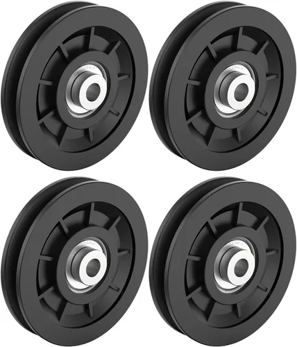 Miniatura 8 de 90mm/3.5" Rodamiento Universal de Nylon Polea-Rueda para Reemplazo de Equipo de Gimnasio en Casa, Cable Máquina, Rodamiento Resistente al Desgaste
