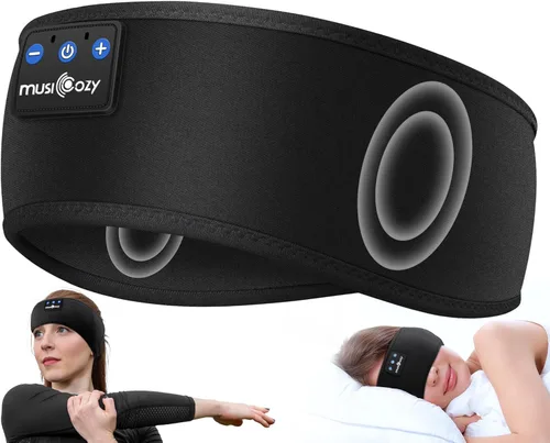 Miniatura 18 de MUSICOZY Auriculares Bluetooth 5.4 con Diadema para Deportes y Sueño, Máscara para los Ojos Inalámbrica para Dormir con Auriculares para Personas