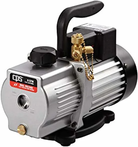 Miniatura 3 de CPS Pro Set VP6S Premium Series 6 CFM Bomba de vacío de una etapa, doble voltaje con válvula de lastre de gas, 115 / 230 V