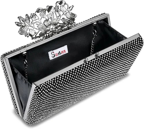 Miniatura 7 de Bolsos de noche brillantes para fiesta, para invitados de boda, monederos formales