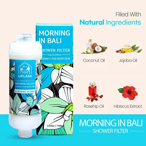 Miniatura 4 de LIFLASH Filtro de Ducha de Vitamina C para Agua Dura, Suavizante Purificador de Aromaterapia, Ayuda para una Piel y Cabello Más Suaves y Mejorados