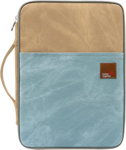 Miniatura 10 de Documento A4 Bolsa Estuche Impermeable Organizador Portafolio Oficina Viaje Cremallera Multi-Función Bolsa 01-azul oscuro