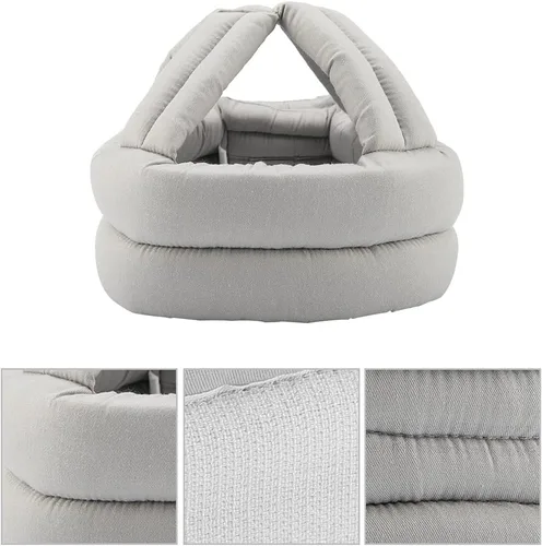 Miniatura 6 de Plplaaoo Casco protector grueso y suave anticaídas para personas mayores, sombrero de protección de cabeza transpirable ajustable para recuperación