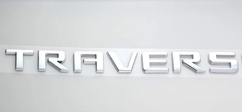 Miniatura 3 de 1 placa de identificación con emblema 3D de repuesto para Traverse (cromado)