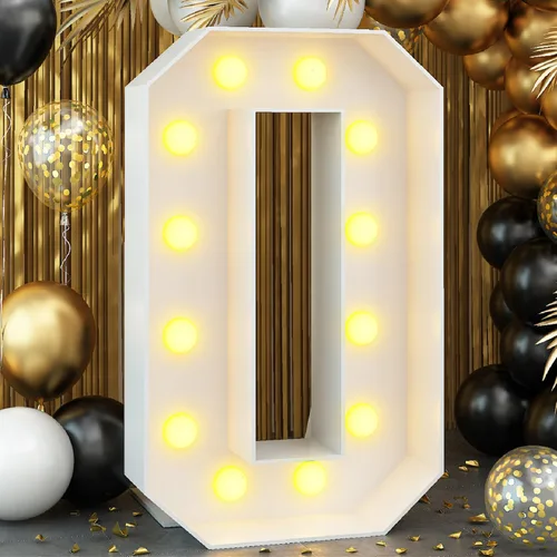 Miniatura 11 de Letrero luminoso de feliz cumpleaños de 40 años, decoración de fiesta para hombres, fondo de cumpleaños LED negro y dorado, carpa redonda, cartón