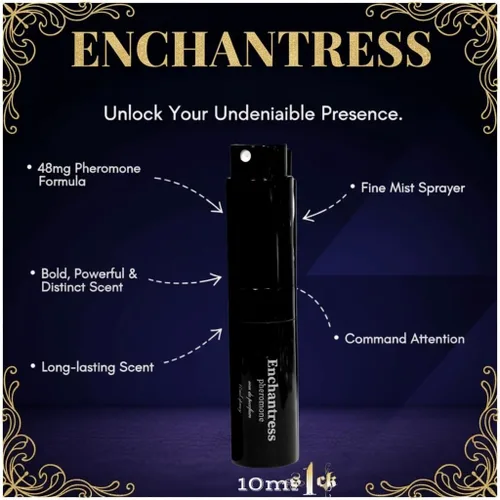 Miniatura 4 de Enchantress - Perfume con infusión de feromonas para mujer, feromonas crudas, atracción y confianza, hecho en Estados Unidos, aroma fuerte para ella